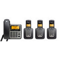 Motorola Digital Corded/Cordless Phone Combo w/3 Cordless Handset